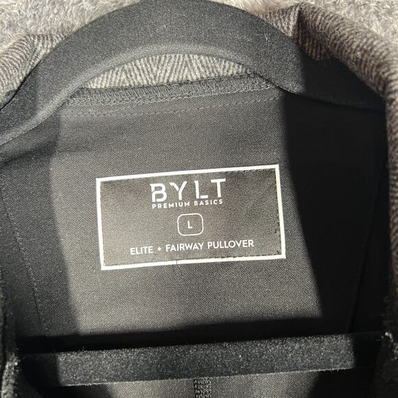 BYLT Elite Fairway Pullover Mens Large Black Golf Performance Pullover New - Picture 3 of 11